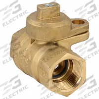 JOMAR VALVE Manual Two-Way Ball Valve: 1 1/4 in, Brass, Straight, FNPT x FNPT, Full Port Ball Port (MPN 240-006B). Key specifications — Brand: JOMAR VALVE; Handle: Locking Tee.