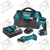 MAKITA Cordless Tool Combination Kit: 2 Tools, Cut-Out Tool/Screwdriver, 18 V DC Volt, LXT®, LXT® (MPN XT255R). Key specifications — attr1176460: Screwdriver.