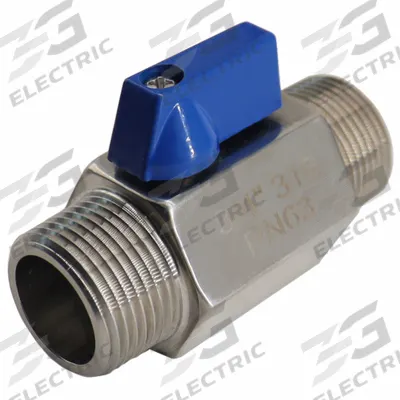 APPROVED VENDOR Manual Two-Way Ball Valve: 1/4 in, 316 Stainless Steel, Straight Valve Body - Mini Stainless Steel Ball Valves