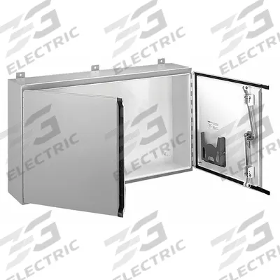 HOFFMAN Enclosure: Steel, 36 in x 48 in x 12 in, NEMA 12/13, Solid Cover - Steel Dust-Tight Enclosures
