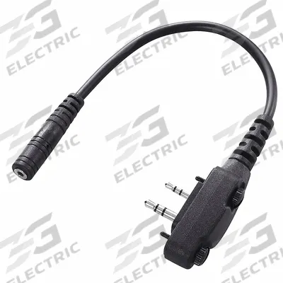 ICOM Headset Adapter Cable: Fits Icom, For IC-F3002/IC-V80E Series, From 2-Pin - ICOM-Compatible Audio Adapters
