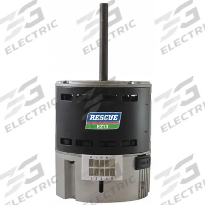 U.S. MOTORS Direct Drive Blower Motor: RESCUE EZ13, 48Y Frame Size, Belly Band, ECM - RESCUE® Series EC Motors