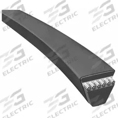 BANDO Metric V-Belt: SPB, SPB1700, 1,700 mm Outside Lg, 16 mm Top Wd, 13.5 mm Thick, Rubber Compound. Key specifications — Industry Number: SPB1700; Belt Material: Rubber Compound; Reinforcing Cord Material: Polyester; Brand: BANDO.