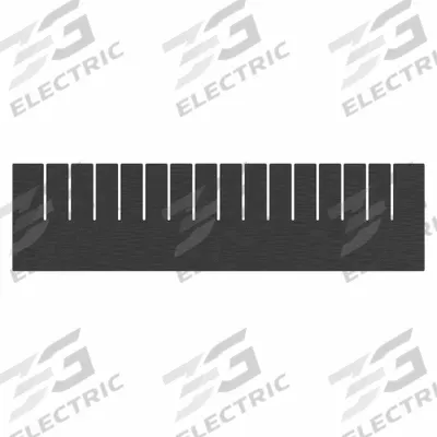 AKRO-MILS Divider: 20 1/2 in x 5 3/8 in, Black, For 14 7/8 in Bin Wd, Plastic - Standard Divider Box Dividers