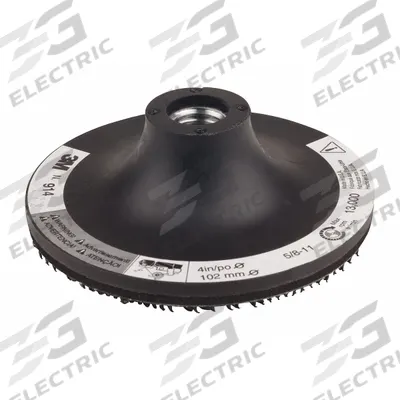 3M Hook-and-Loop Disc Backup Pad: 4 in Dia x 1/8 in T, 5/8"-11 Internal-Thread - Internal-Thread Surface-Conditioning Disc Backing Pads