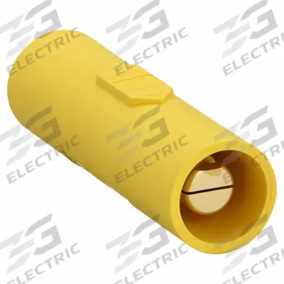 HUBBELL Gender Reversing Connector: Male-Male, Yellow, 600V AC/600V DC, 400 A - Female-to-Male Reversing Adapters