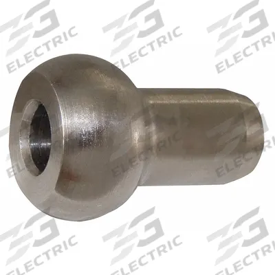 LOOS Single Shank Ball: 1/16 in Compatible Rope Dia, Stainless Steel - Single-Shank Ball Fittings