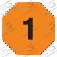 LABELMASTER Fire Division Symbol Placard: 1, 24 in, 24 in Label Wd, Magnetic Vinyl, Placard (MPN HMPG142MG). Key specifications — Brand: LABELMASTER; Message: 1.