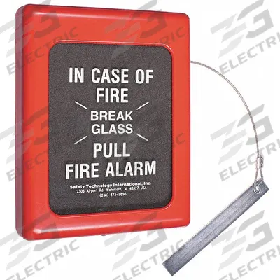 SAFETY TECHNOLOGY INTERNATIONAL Fire Alarm Break Glass Cover: Wall Mount - Covers for Fire Alarm Pull Stations