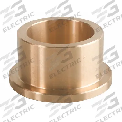 BUNTING BEARINGS Flanged Sleeve Bearing: Bronze, 10 mm Bore, 15 mm OD, 20 mm Lg - General Purpose Metallic Flanged Sleeve Bearings