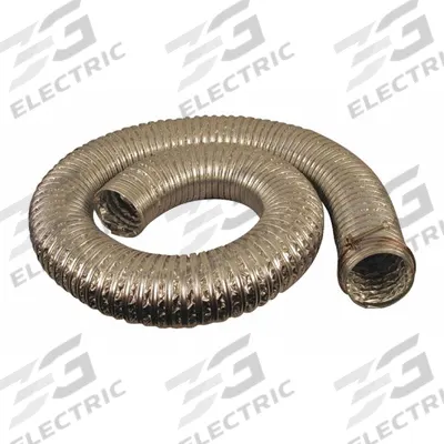JET Heat Resistant Dust Collection Hose: 3 in Dia x 8 ft L - Hoses for Metal Dust Collectors