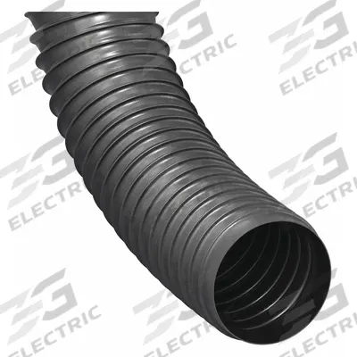 HI-TECH DURAVENT Industrial Ducting Hose: 8 in Hose Inside Dia., 25 ft Hose Lg, 12 psi - Thermoplastic Rubber Heavy-Wall Duct Hoses for Dust