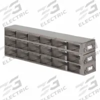 Freezer Drawer Rack: 21 1/4 in Overall Lg, 5 1/2 in Overall Wd, Stainless Steel, Slide Out Drawers (MPN RDX632A). Key specifications — Includes: Slide Out Drawers; Material: Stainless Steel; Product Type: Freezer Drawer Rack; Brand: ARGOS TECHNOLOGIES.