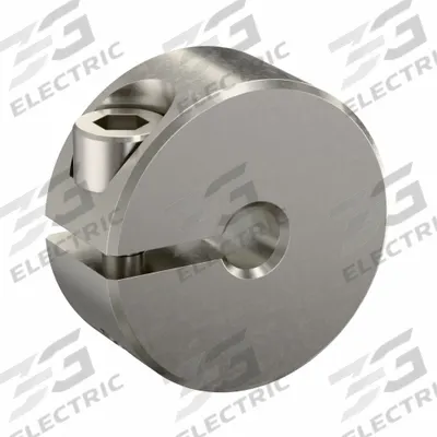 RULAND MANUFACTURING Shaft Collar: 1-Piece, Inch, Round, Clamp-On, 1/8 in Bore Dia - Stainless Steel Shaft Collars