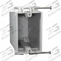 CANTEX Electrical Box: PVC, Nonmetallic Material & Nominal Size, 1 Gangs, 3 3/4 in Box Dp (MPN EZ22SN-HW). Key specifications — Brand: CANTEX; Bracket Style: Without Bracket; Clamp Style: Without Clamps.