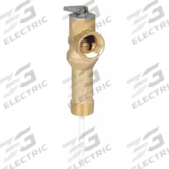 WATTS Temperature and Pressure Relief Valve: Section IV ASME Section, MNPT x FNPT, Brass (MPN LL100XL). Key specifications — Brand: WATTS; Body Material: Brass.