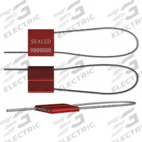 UNIVERSEAL Cable Seals: Red, Steel, 12 in Cable Lg, 1/16 in Cable Dia, Sequential, 50 PK (MPN F150M-2 RED50). Key specifications — Brand: UNIVERSEAL; Marking Color: White; Marking Included: Numbers and Barcode; Marking Message: Sealed; Marking Numbering: Sequential.