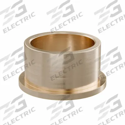 OILITE Flanged Sleeve Bearing: Bronze, SAE 841, 50 mm Bore, 60 mm OD, 35 mm Lg - Lubricated General Purpose Metallic Flanged Sleeve Bearings
