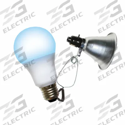 MIRACLE LED Clamp Lamp Grow Fixture: Bulb Included, For Bulb Type A, 120V AC, LED - Clamp-On Fixture Kits
