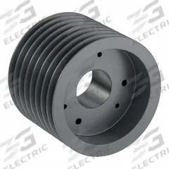 APPROVED VENDOR V-Belt Pulley: C105, 8 Groove, 10.9 in OD, Bushed Bore, F, For C/CX Belt Section (MPN 8C105F). Key specifications — attr1318293: C105; attr1318301: 10.5 in (C); attr1318291: C or CX.