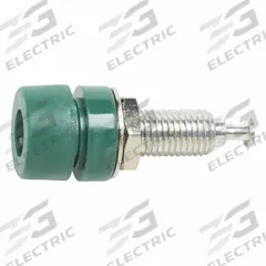 POMONA Banana Jack: 1 1/4 in Lg, 15 A Max Current Measurement, 2,500 V Max Volt Measurement (MPN 1581-5). Key specifications — Manufacturer Part Number: 1581-5; Brand: POMONA; Color: Green.