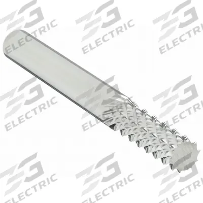 MICRO 100 Solid Router Bit: Diamond Cut, Plain End, 1/4" Cut Dia, 3/4" LOC (MPN RDA-60) - Diamond-Pattern Router Bits for Composites