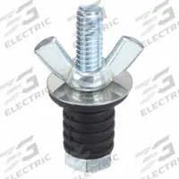 SHAW PLUGS Mechanical Expansion Plug: Wing Nut, End of Pipe, For 1/2 in Pipe, Neoprene Plug (MPN 72096)