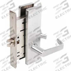 FALCON LOCK Door Lockset: Passage Lever Locksets, Chrome, ADA Compliant (MPN MA101 DN 626). Key specifications — Ligature Resistance: Not Ligature-Resistant; Brand: FALCON LOCK; Lockset Function ANSI Code: F01; Visual Indicator Message: No Message; Lockset Style: Dane; ADA Compliant: Yes; Finish: Satin Chromium-Plated.