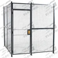 WIRECRAFTERS Partition Cage: 12 ft W x 12 ft D 8 ft H, Gray, 4 Sides, Powder-Coated (MPN 12124RW). Key specifications — attr1283235: Yes; attr1283272: WIRECRAFTERS; attr1283267: Welded; attr1283268: Complete Wire Security Cages; attr1283246: Keyed Different Cylinder; attr1283240: Out; attr1283243: Yes; attr1283245: Hinged.