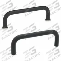 JW WINCO Pull Handle: Threaded Holes, Aluminum, Black, 3.78 in Mounting Hole Center to Center (MPN 425-AL-8-96-SW). Key specifications — Screw Size: M4; Brand: JW WINCO; Color: Black.