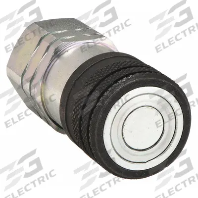 HANSEN Hydraulic Quick Connect Hose Coupling: 3/8 in, Steel, 29 lpm Max. Flow Rate - FF Series Hydraulic Quick-Connect Coupling Bodies