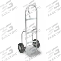 DAYTON General Purpose Hand Truck: 400 lb, Single-Loop, Silver, Aluminum, Pneumatic, 48 in Handle Ht (MPN 3W153). Key specifications — Brand: DAYTON.