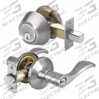 MASTER LOCK Door Locket-Deadbolt Combo: Office Lever Locksets, Nickel (MPN WLC0615KA4). Key specifications — attr1024149: Not Ligature-Resistant; attr1011488: MASTER LOCK; attr1011524: No Message; attr1011506: Wave; attr1011485: No; attr1059461: Satin Nickel-Plated, Clear Coated : Steel.