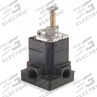 ARO Solenoid Air Control Valve: H, Three-Way / Two-Position, 3/8 in Female NPT - ARO H Series Solenoid-Operated Inline Air Control Valves