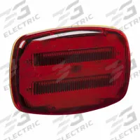 GROTE Perimeter Flashing Warning Light: Perimeter Flashing Warning Light, Amber/Red, LED, 6V (MPN 79202-5). Key specifications — Operating Voltage: 6V; Number of Flash Patterns: 2; Includes: (2) Heavy-Duty Magnets; Mount Type: Magnetic; Brand: GROTE; Shape: Rectangular.