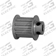 DAYTON Timing Pulley: Curvilinear, Fixed, For 15 mm Belt Wd, 13 Teeth, 5 mm Pitch, Aluminum (MPN 13-5M15-6FA3). Key specifications — Brand: DAYTON; Finish: Clear Anodized; For Belt Series: Powerhouse®.