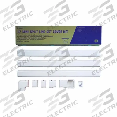 PERFECT AIRE Line Cover Kit: Line Cover Kit, Refrigerant Line Sets - Perfect Aire Ductless Mini-Split Accessories