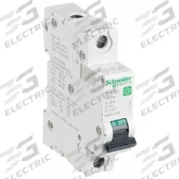 SCHNEIDER IEC Supplementary Protector: 25 A Amps, 60V DC, 14kA at 120/240V AC, Screw Clamp, C60SP, B (MPN M9F21125). Key specifications — Brand: SCHNEIDER; Terminal Connection: Screw Clamp; DC Voltage Rating: 60V DC; Max. AIR Rating: 14kA at 120/240V AC; Series: C60SP; AC Voltage Rating: 240/415V AC; Curve Type: B.