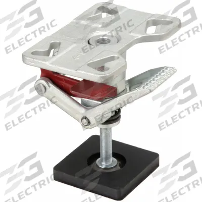 APPROVED VENDOR Adjustable-Height Floor Lock: For 4 in_5 in_6 in Wheel Dia - Heavy-Duty Adjustable-Height Floor Locks