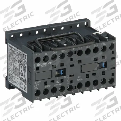 SCHNEIDER Miniature IEC Magnetic Contactor: Reversing, 3 Poles, 3NO Contacts, 9 A - Miniature, Reversing IEC Contactors