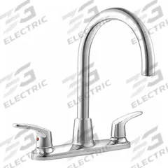 AMERICAN STANDARD Gooseneck Kitchen Faucet: Colony Pro, Metal, Widespread, Deck, 3 Mounting Holes (MPN 7074550.002). Key specifications — Series: Colony Pro; Brand: AMERICAN STANDARD.