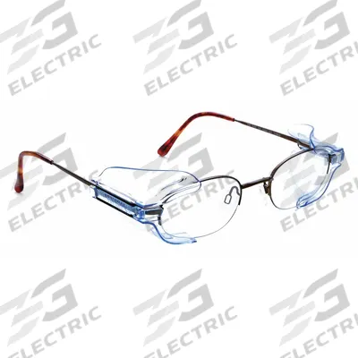 SAFETY OPTICAL SERVICE Sideshield: Clear, Polycarbonate, Loop - Universal Side Shields for Safety Glasses