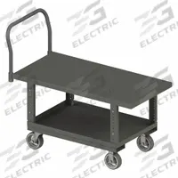 APPROVED VENDOR Platform Truck: 2,000 lb, 48 in L x 30 in W x 36 3/16 in H Deck, Solid, 12 ga Deck (MPN WHPTA30486MR95). Key specifications — Side Panel Type: No Side Panels; Brand: APPROVED VENDOR; Color: Gray; Caster/Wheel Configuration: (2) Swivel.