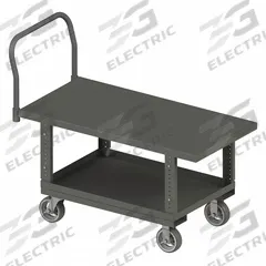 APPROVED VENDOR Platform Truck: 2,000 lb, 48 in L x 30 in W x 36 3/16 in H Deck, Solid, 12 ga Deck (MPN WHPTA30486MR95). Key specifications — Side Panel Type: No Side Panels; Brand: APPROVED VENDOR; Color: Gray; Caster/Wheel Configuration: (2) Swivel.