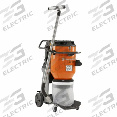 HUSQVARNA Dust Extractor: HEPA, Dry, 244 cfm Air Flow - Corded Dust Extractors with HEPA Filtration