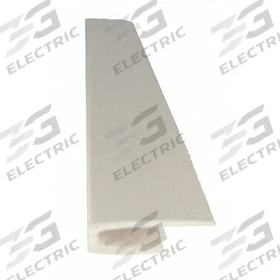 PAWLING Edge Cover: PVC, Edge, 8 ft Panel Size, Linen White, 0.025 in Thick - PVC Wall Panels & Coverings Trim