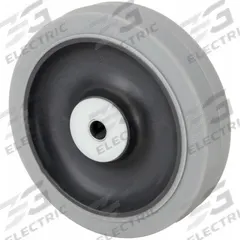 APPROVED VENDOR Caster Wheel: 5 in Wheel Dia., 1 1/2 in Wheel Wd, Rubber, 300 lb Load Rating, Gray (MPN 26Y372). Key specifications — Wheel Core Material: Polypropylene; Wheel/Tread Color: Gray; Brand: APPROVED VENDOR.