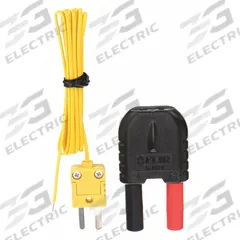 FLIR Temperature Probe: -40°F to 482°F /-40°C to 250°C, ±2.5°C, Type K, Rounded Tip (MPN TA60). Key specifications — Brand: FLIR; Cable Material: PVC; Cable Length: 3 ft 1 in; Accuracy: ±2.5 °C.