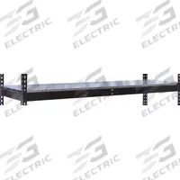 HALLOWELL Shelf: 60 in x 24 in, 700 lb Load Capacity, Steel, 22 ga Decking, Black, Shelf (MPN DRHCEL6024ME). Key specifications — Decking Material: Steel; Includes: Center Support; Decking Finish: Powder Coated; Shelf Configuration: Single Straight; Color: Black; Frame Material: Steel; Brand: HALLOWELL; Frame Finish: Powder Coated.