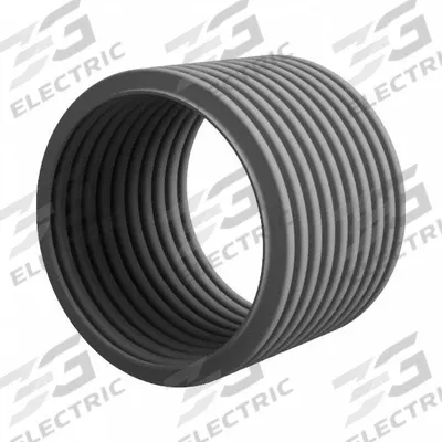 REIKU Corrugated Loom Tubing: 2 3/4 in Nominal Size, 98 ft Overall Lg, Polyamide 12 - Continuous-Flex Corrugated Tubing